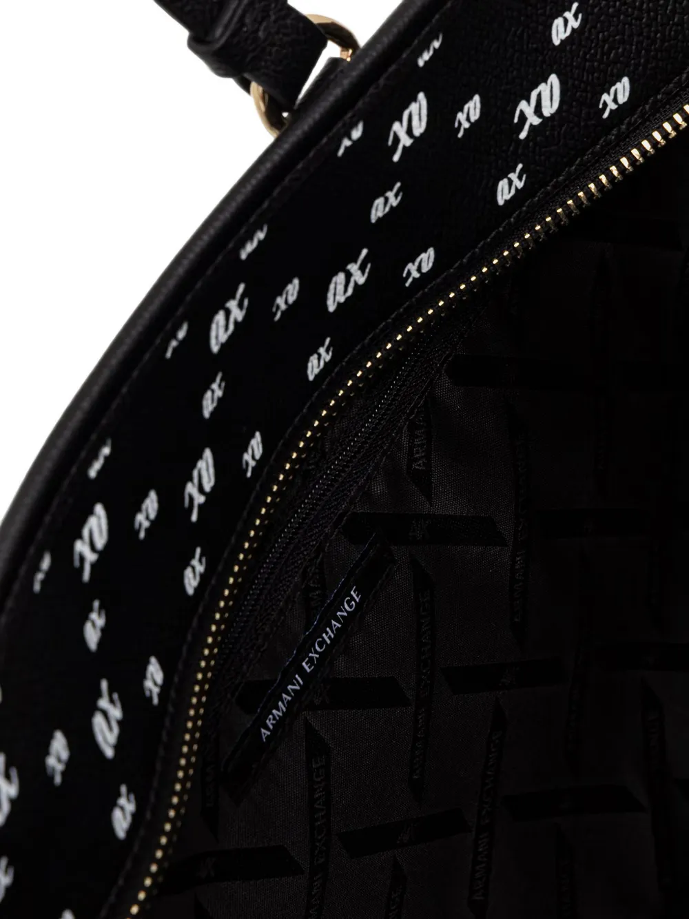 Armani Exchange logo-print tote bag Zwart