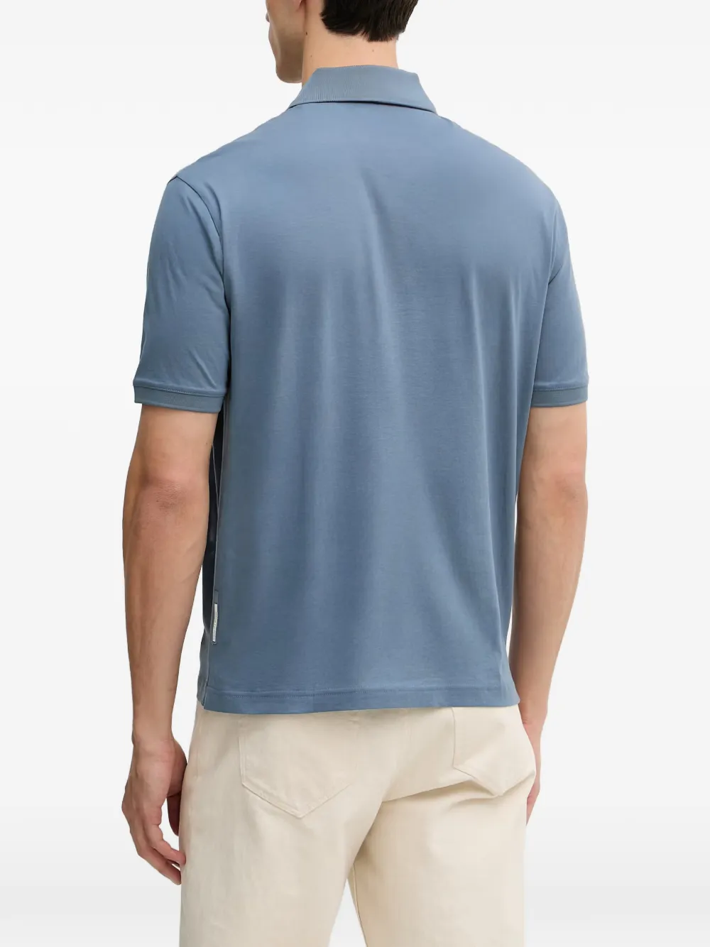 Armani Exchange Poloshirt met rits Blauw