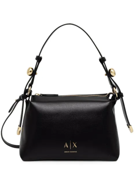 Armani Exchange logo-print shoulder bag