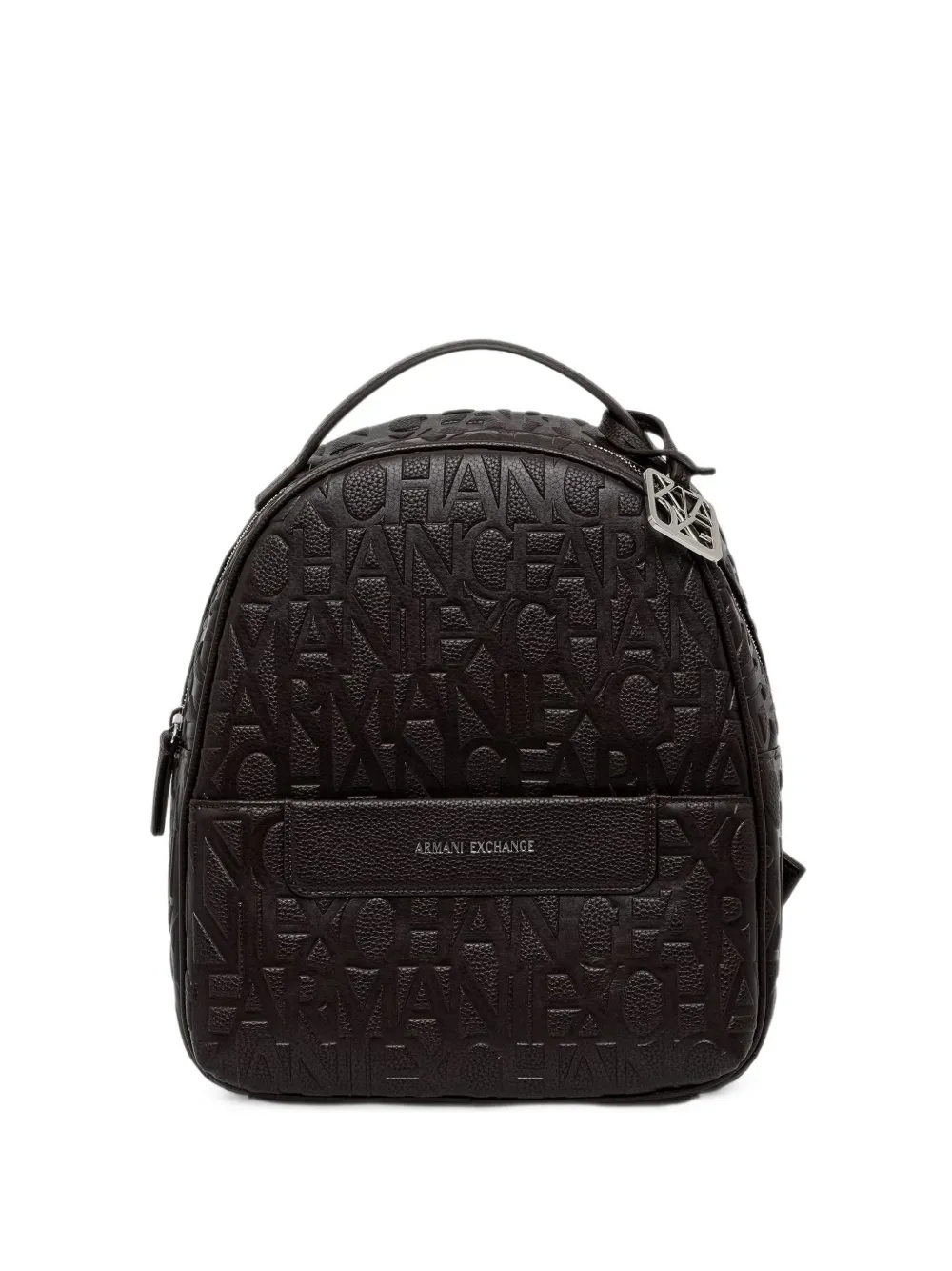 Armani Exchange logo-embossed backpack - Marrone