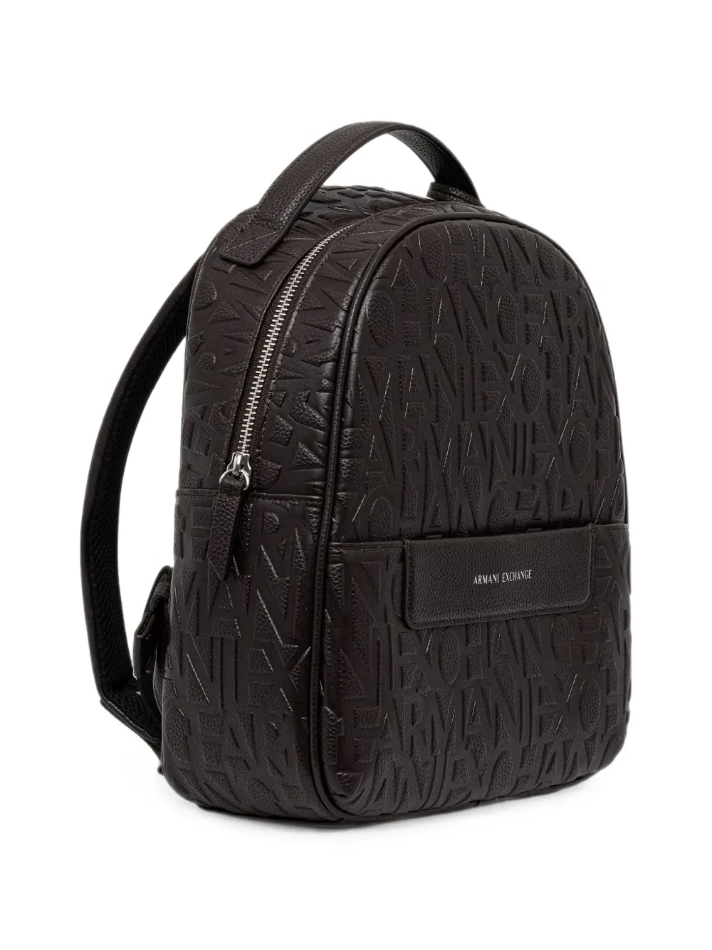 Armani Exchange Rugzak met logo-reliëf Bruin