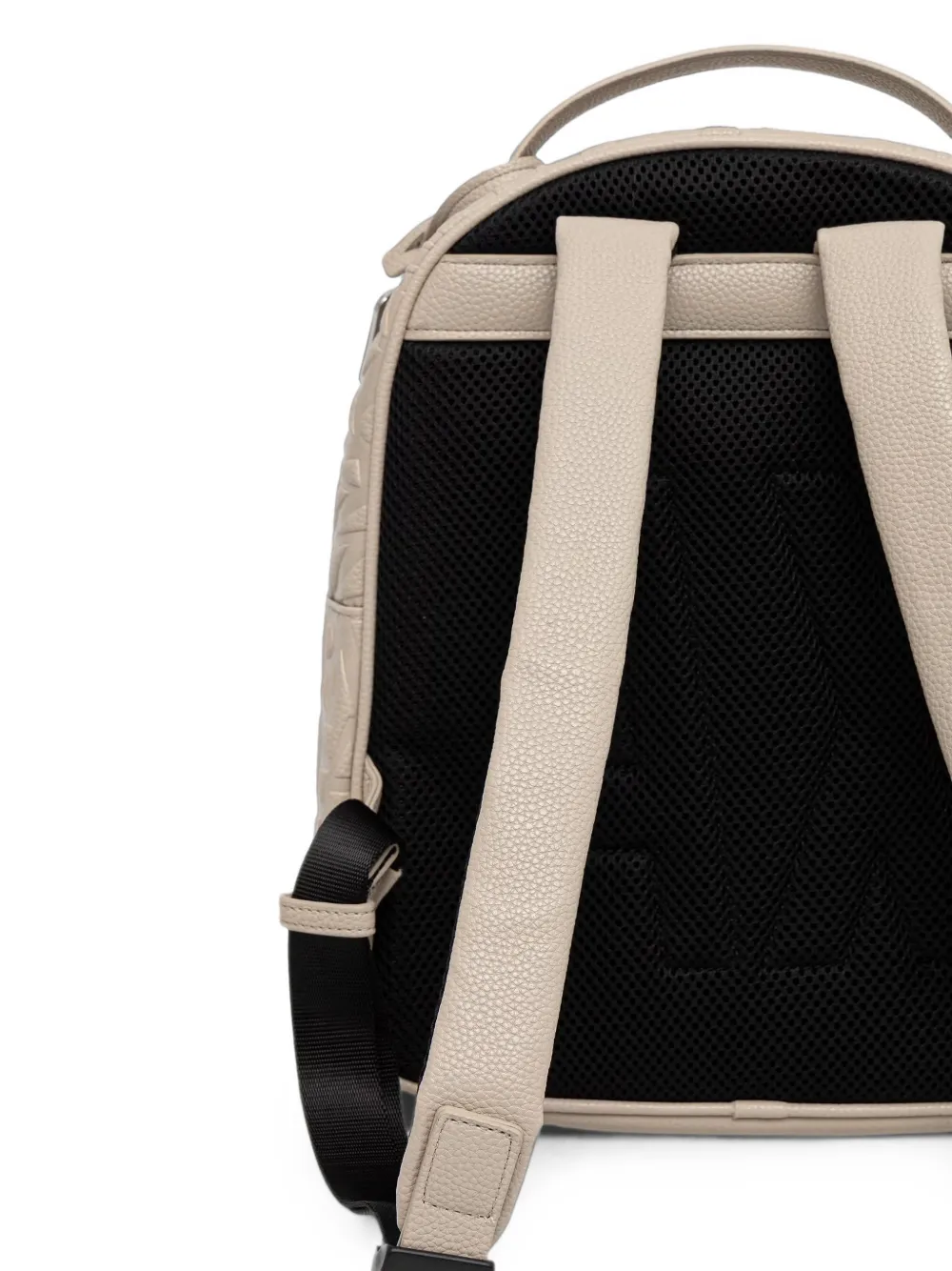 Armani Exchange Rugzak met logo-reliëf Beige