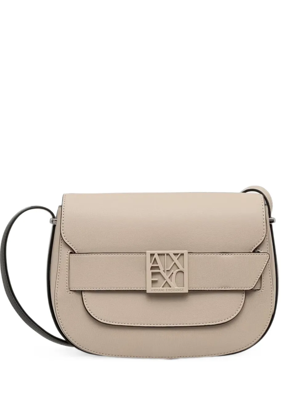 Armani Exchange logo-plaque cross body bag - Toni neutri