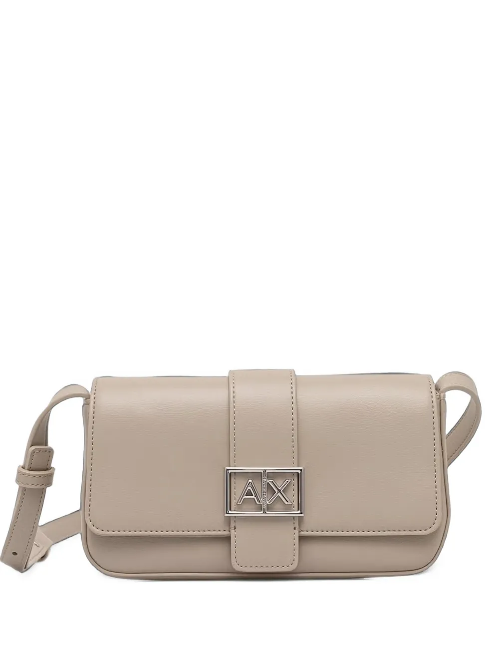 Armani Exchange logo-plaque cross body bag - Toni neutri