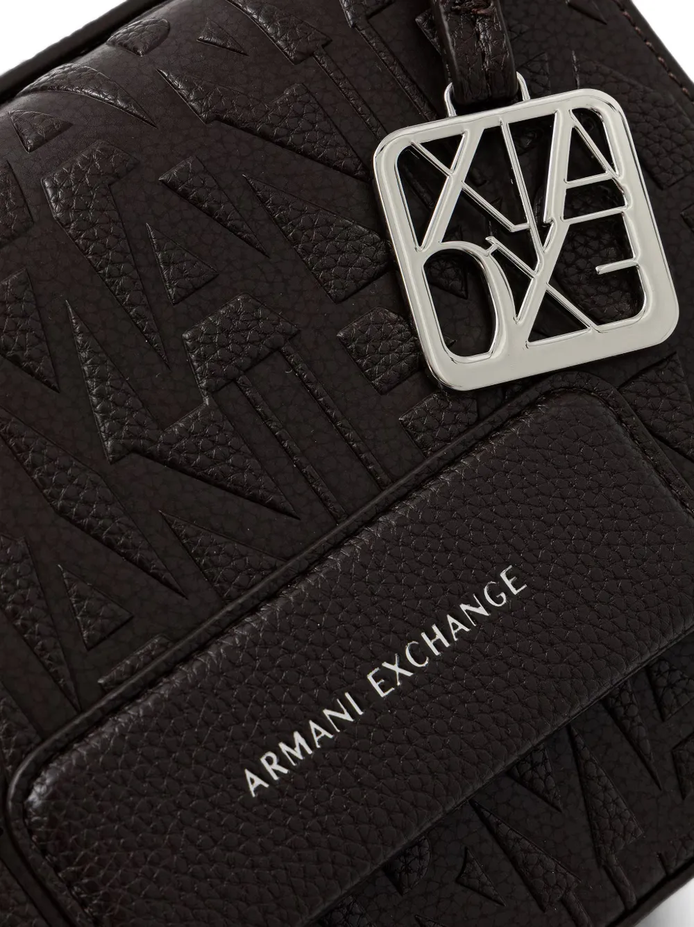 Armani Exchange Crossbodytas met logo-reliëf Bruin