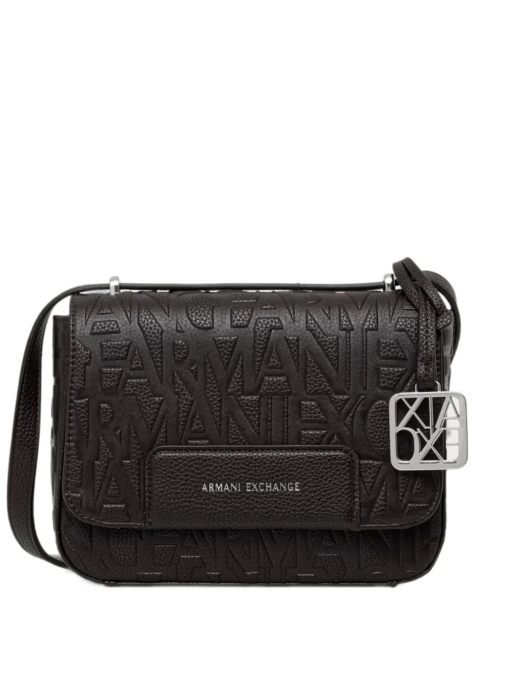 Armani Exchange logo-embossed cross body bag - Marrone