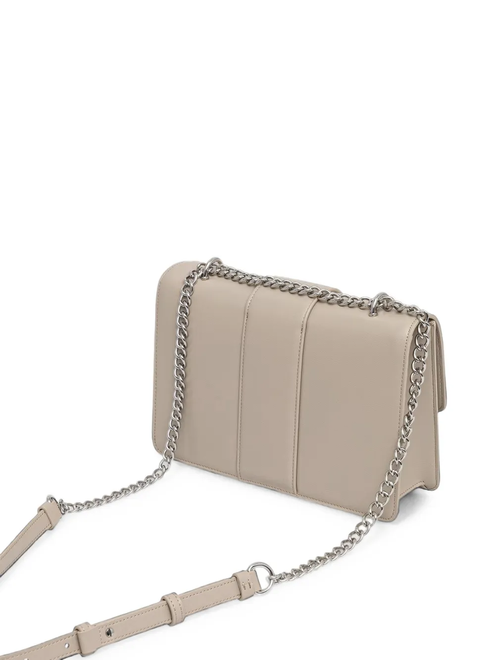 Armani Exchange Crossbodytas met logo-plakkaat en kettingband Wit