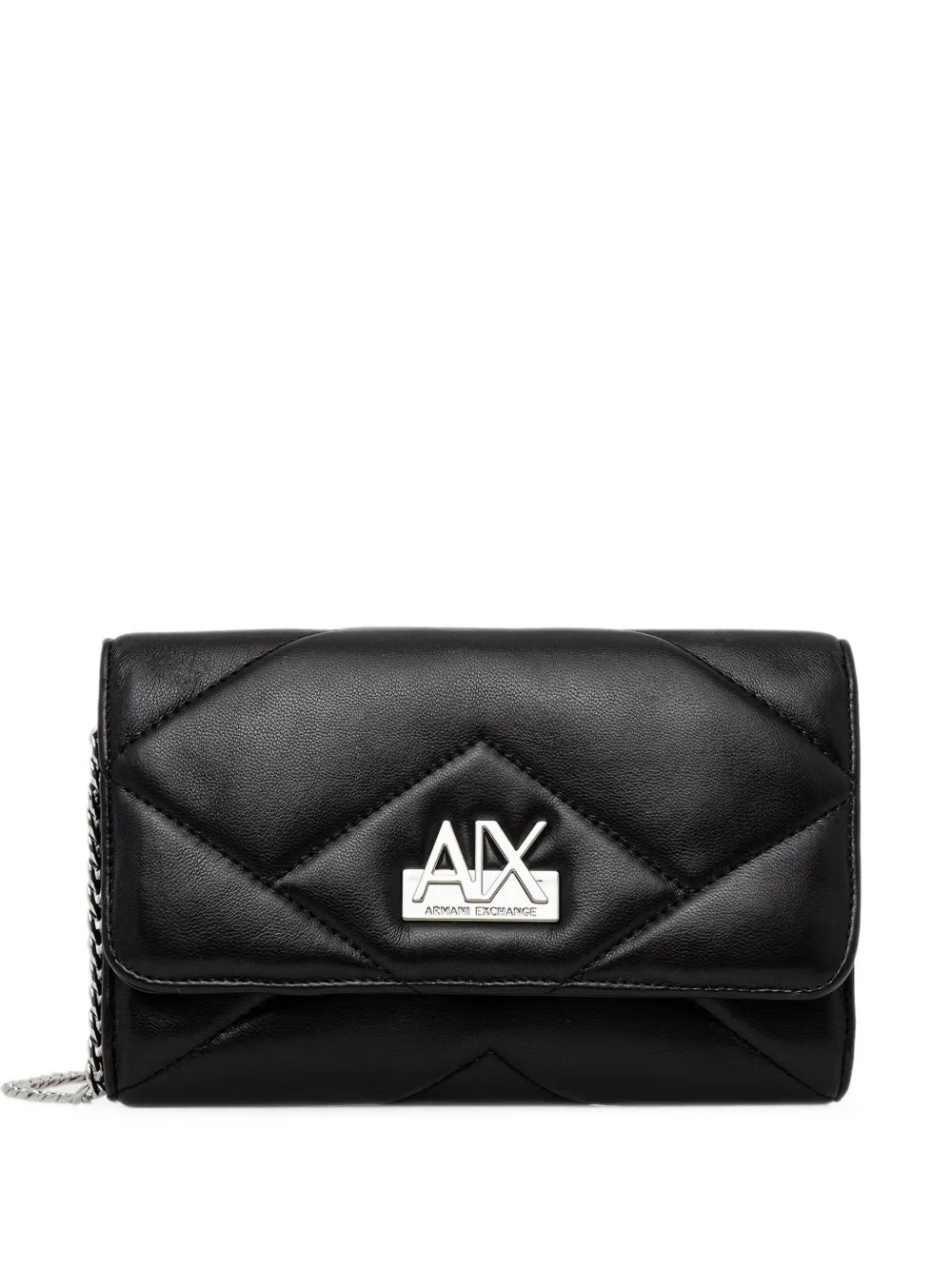 Armani Exchange logo-plaque mini bag - Nero