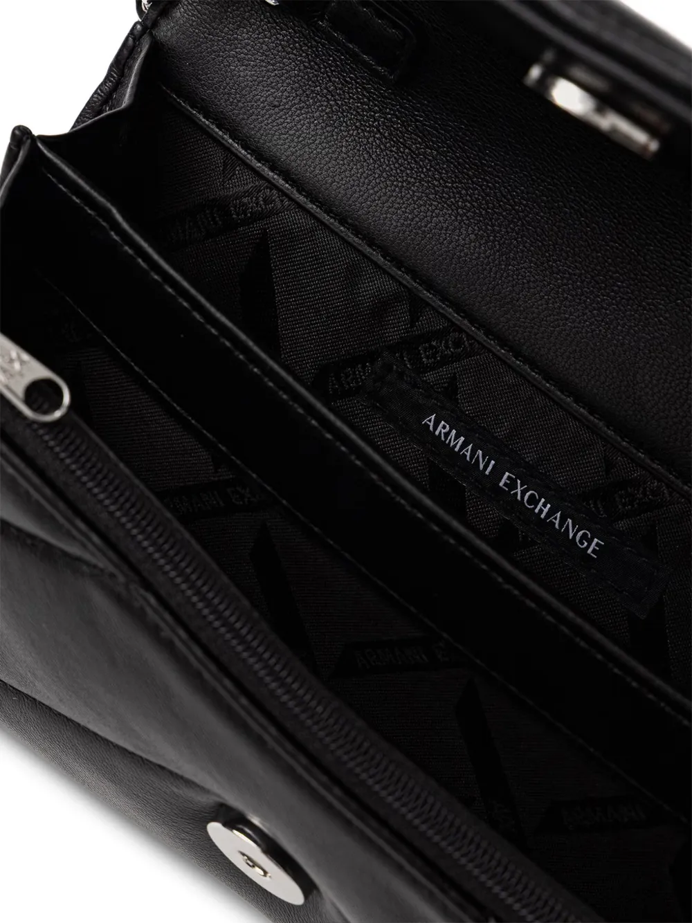 Armani Exchange Mini-tas met logoplakkaat Zwart