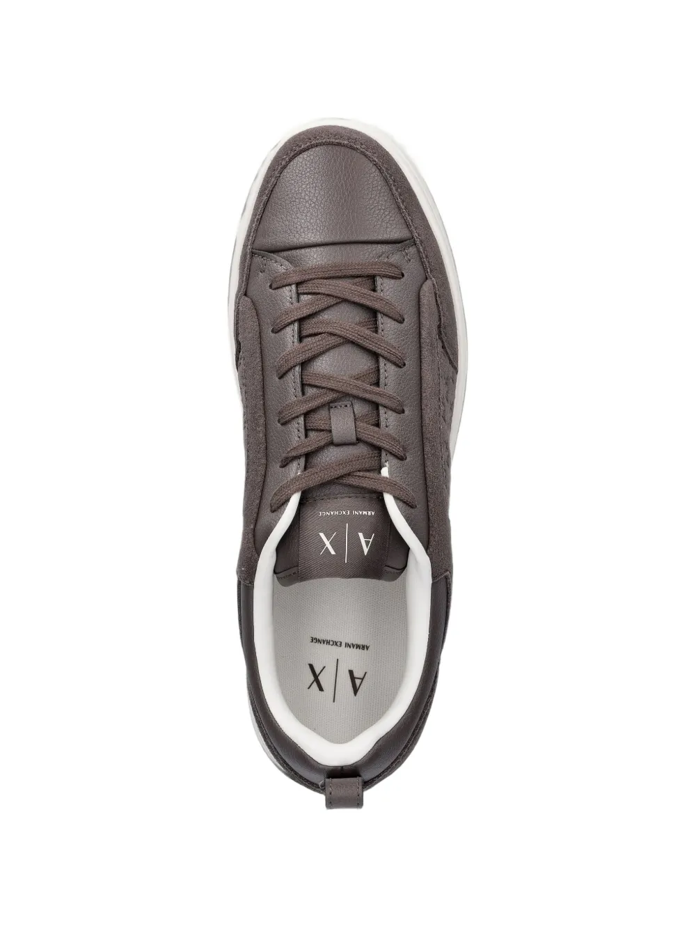 Armani Exchange monogram-print panelled sneakers Bruin