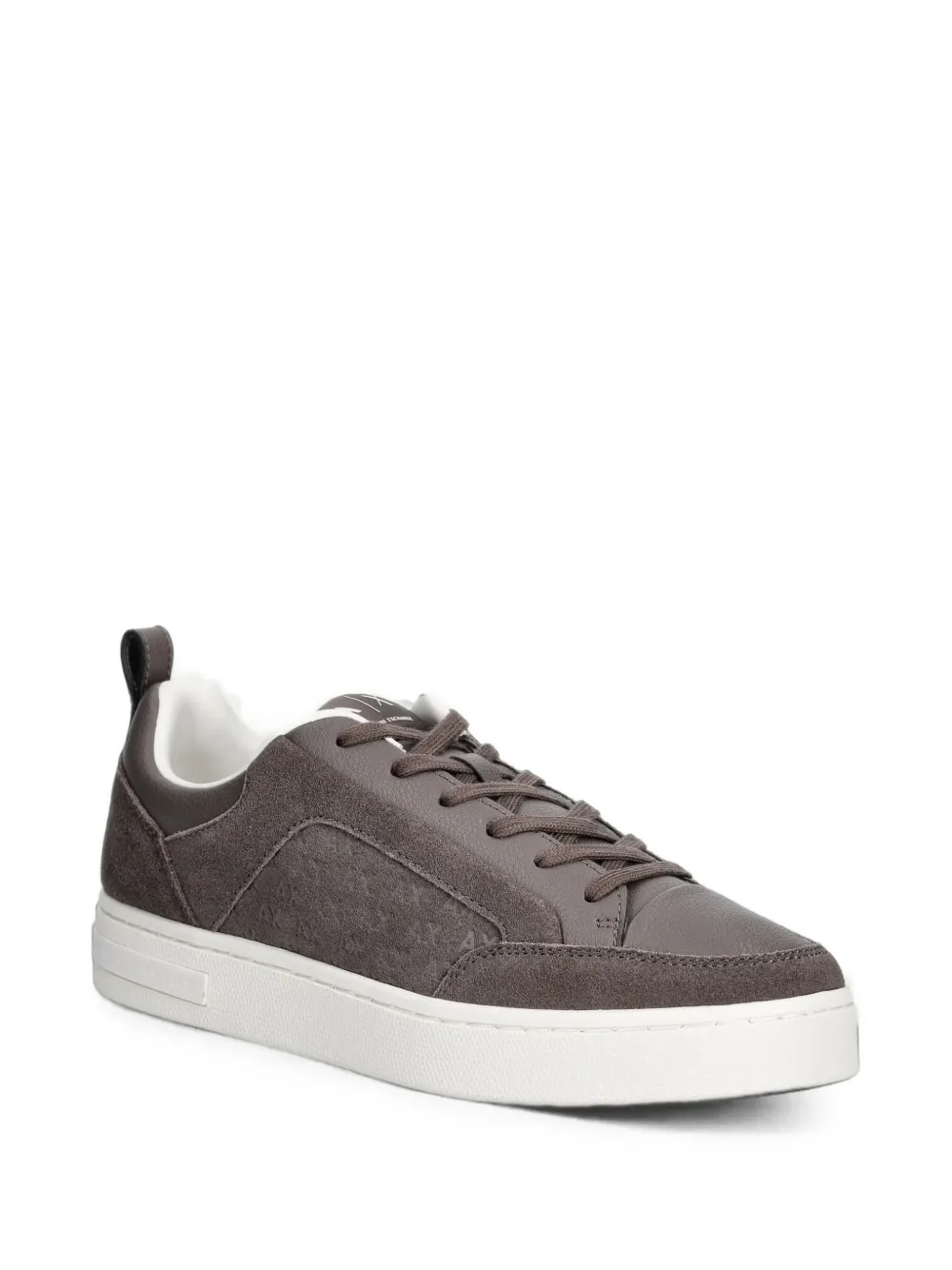Armani Exchange monogram-print panelled sneakers Bruin