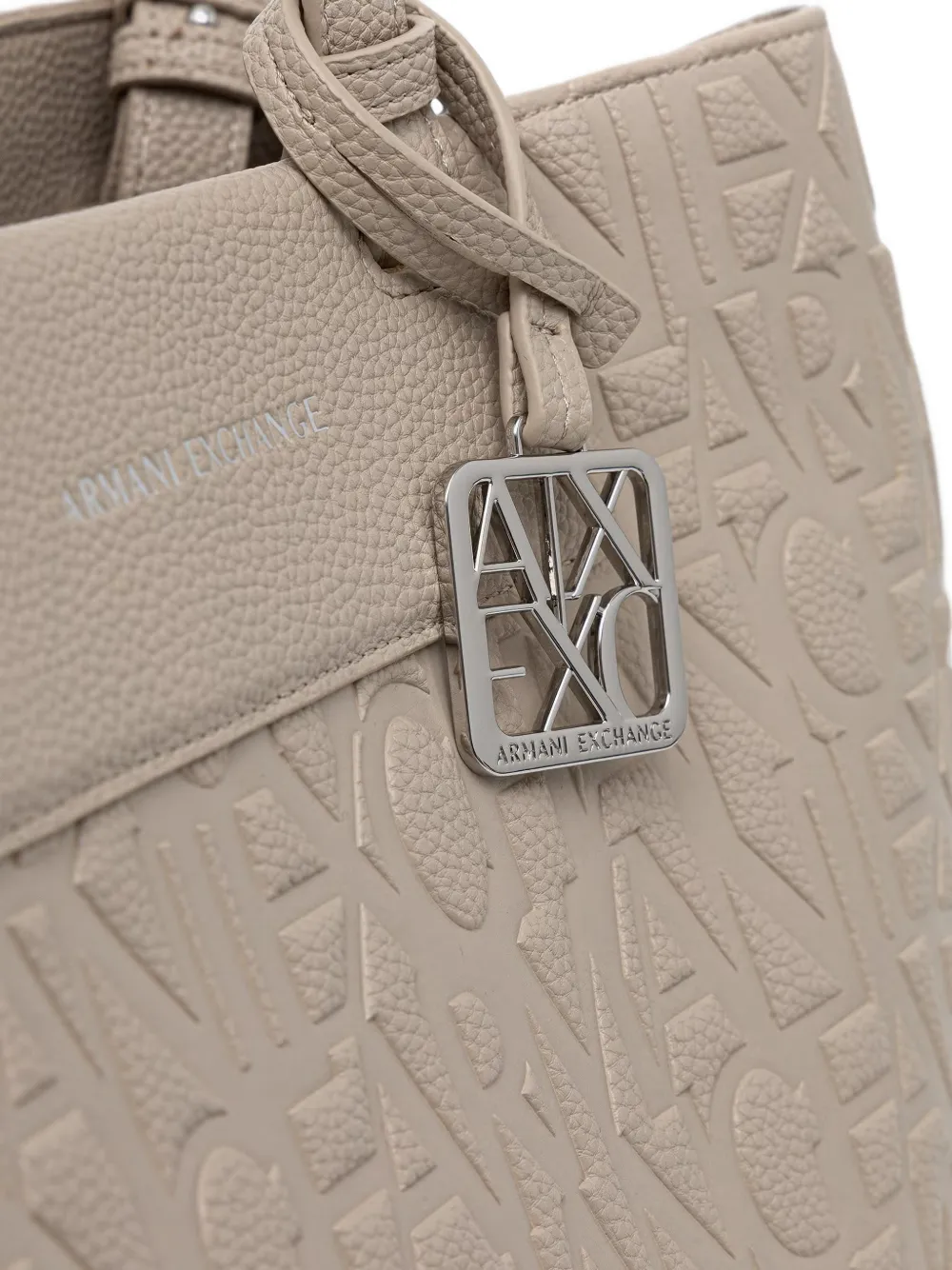 Armani Exchange Shopper met logo-reliëf Wit
