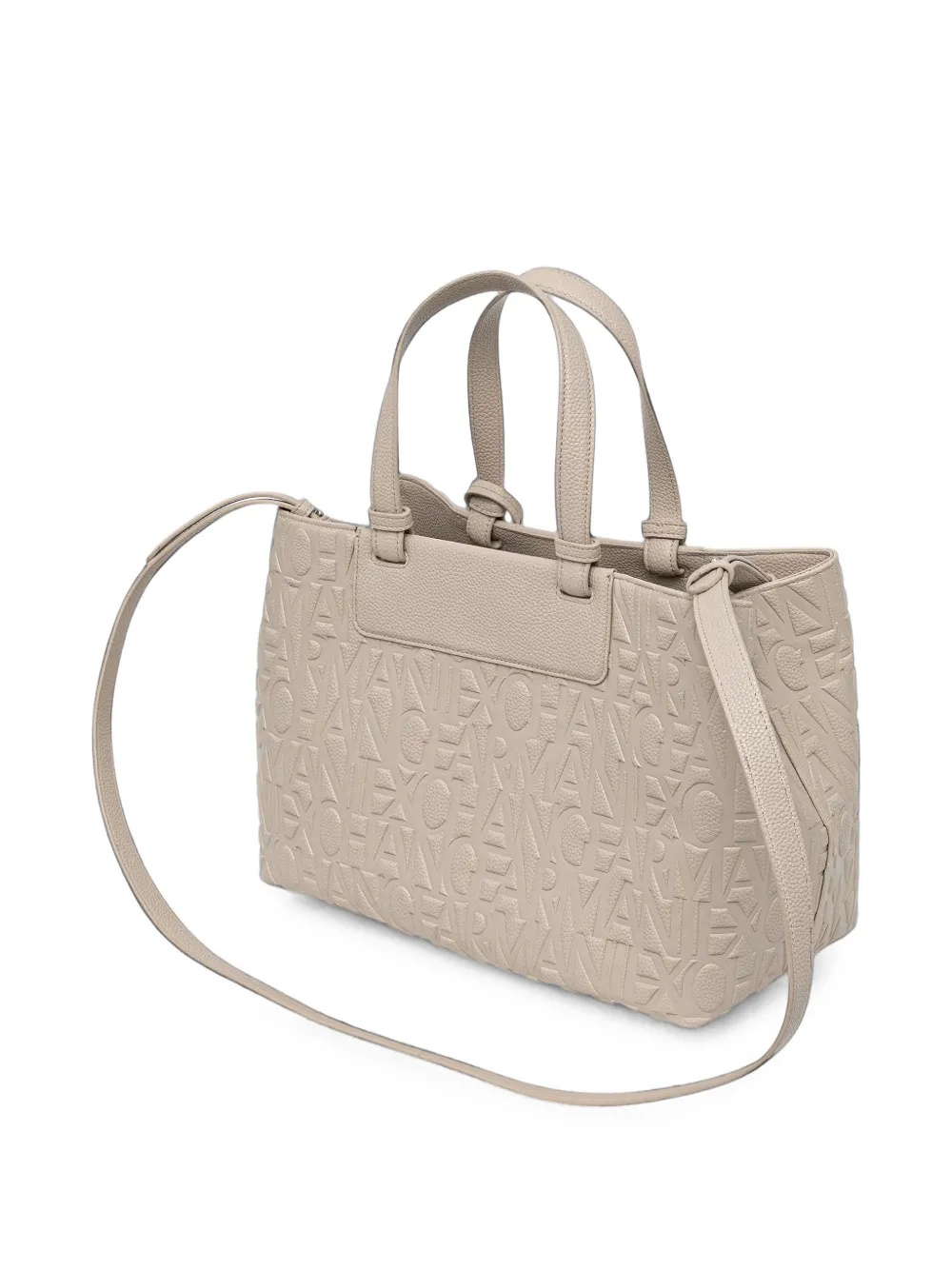 Armani Exchange Shopper met logo-reliëf Wit