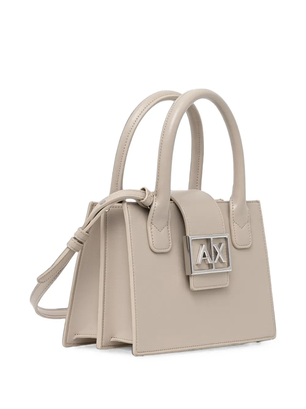 Armani Exchange Heuptas met logoplakkaat Beige