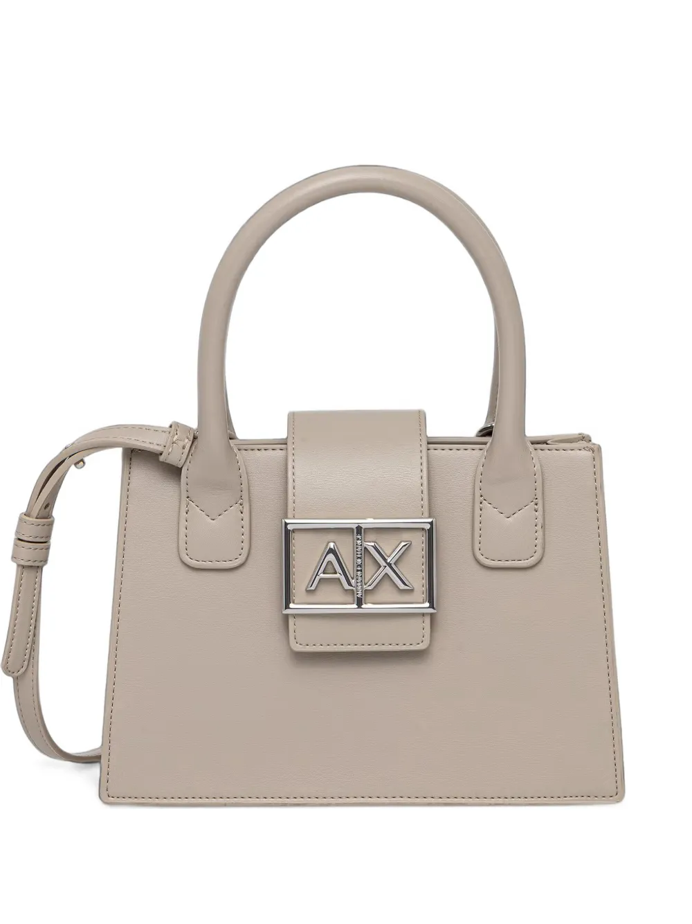 Armani Exchange logo-plaque tote bag - Toni neutri