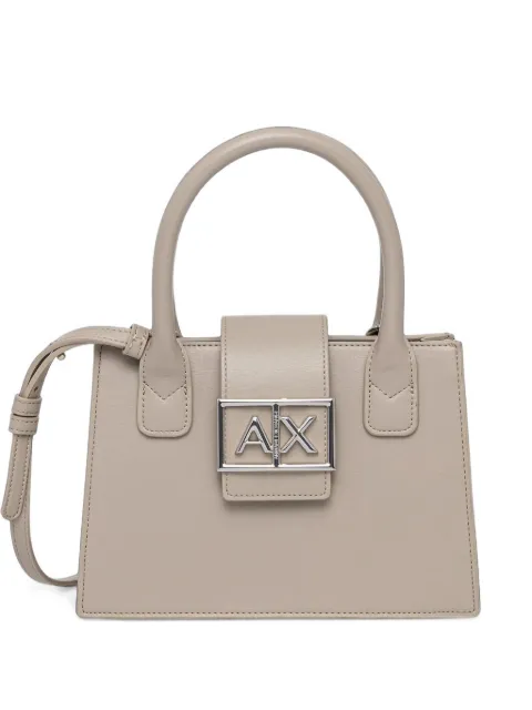 Armani Exchange bolso shopper con placa del logo