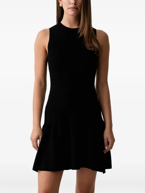 Armani Exchange vestido corto de canalé sin mangas