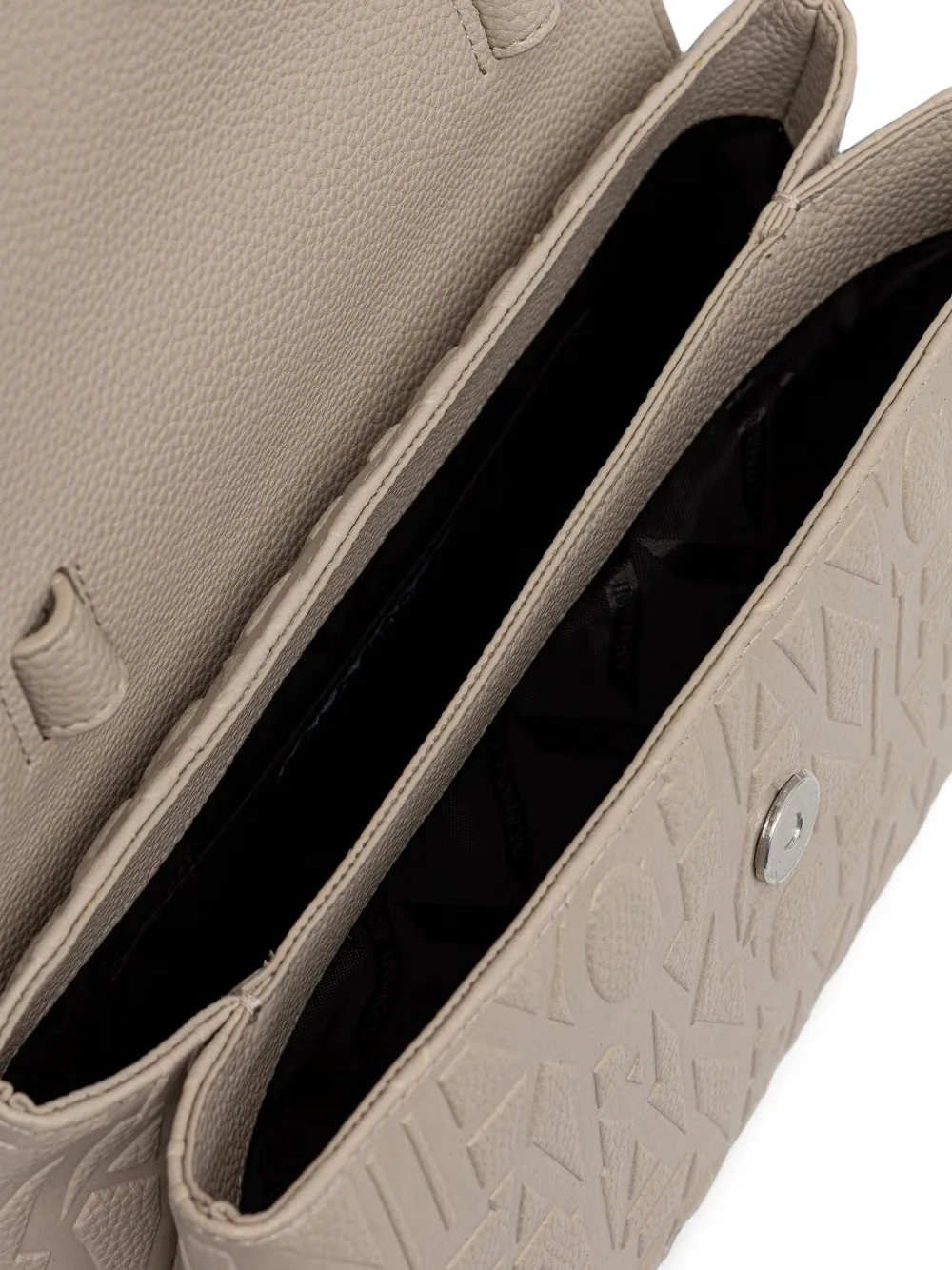 Armani Exchange Handtas met logo-reliëf Beige
