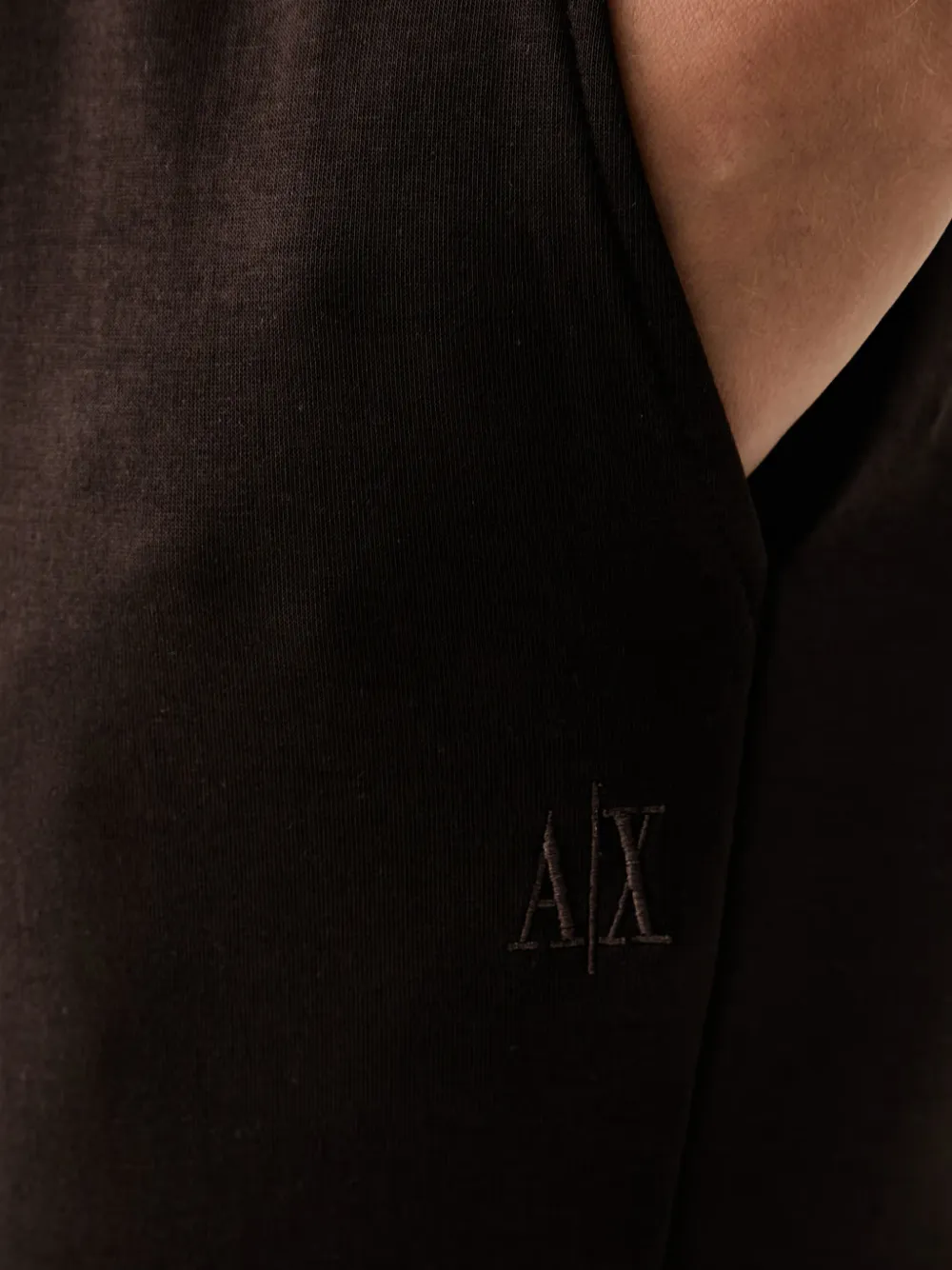 Armani Exchange Trainingsbroek met geborduurd logo Bruin
