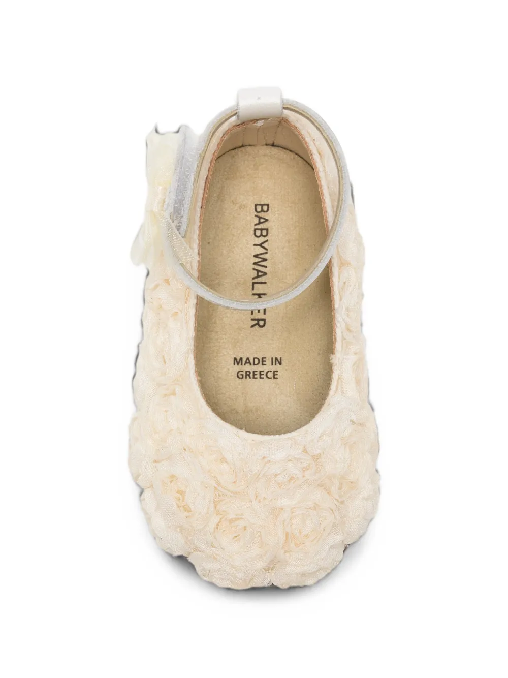 BabyWalker floral-appliqué bow-detail ballet flats Beige