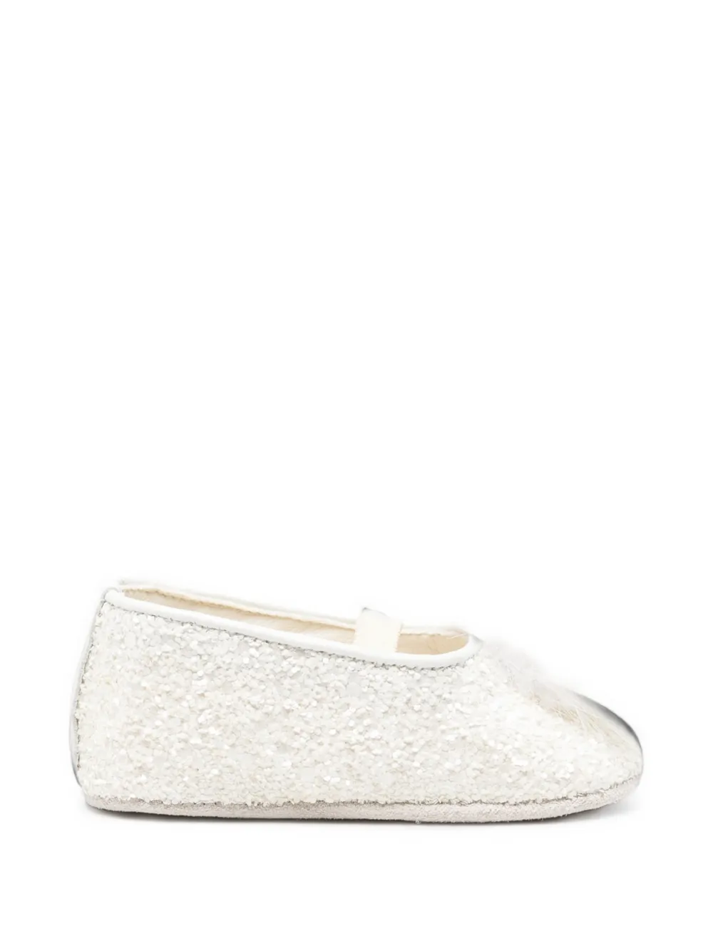 BabyWalker pom-pom-detail ballet flats - Toni neutri