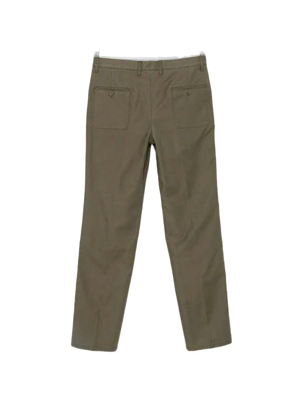 ASPESI Slim Banana straight plooibroek Groen