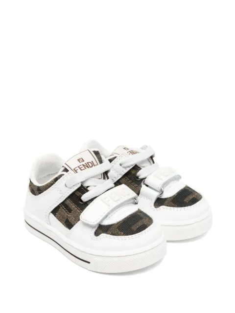 Fendi Kids FF logo touch-strap sneakers