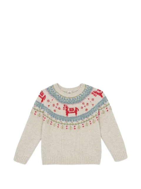 Bonton Fair Isle-knit sweater
