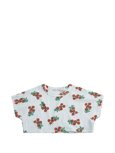 Bobo Choses Juicy Tomatoes seersucker T-shirt