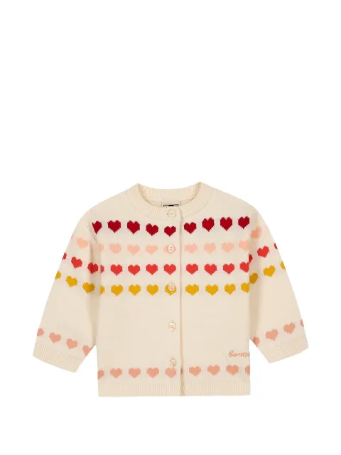 Bonton cárdigan Laligne con corazón en intarsia