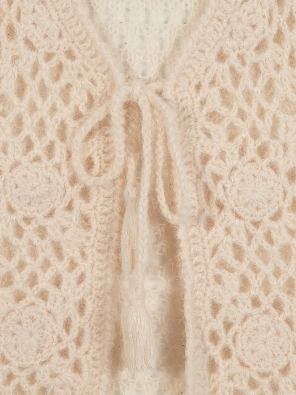 Bonton Nicole gehaakte top Beige