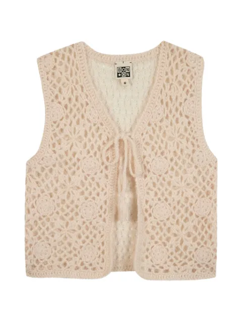 Bonton Nicole crochet-knit vest