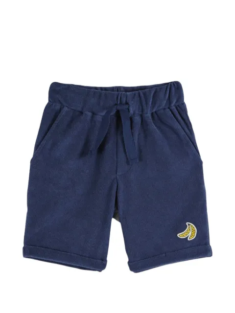 Emile Et Ida banana-patch terry-cloth shorts