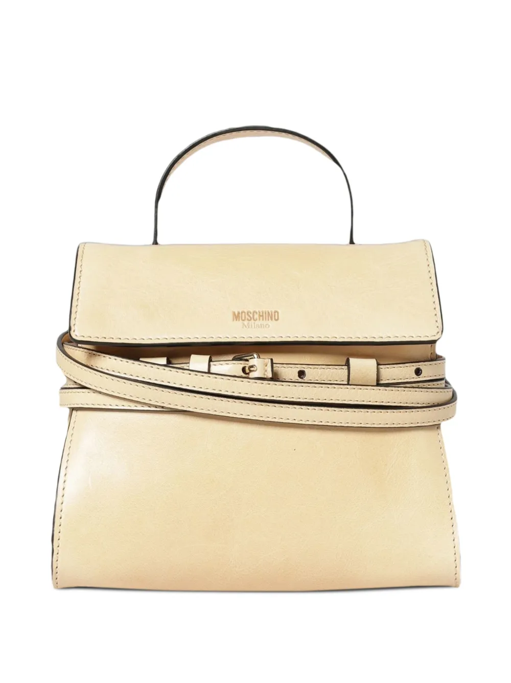 Moschino small Tie Me tote bag - Toni neutri