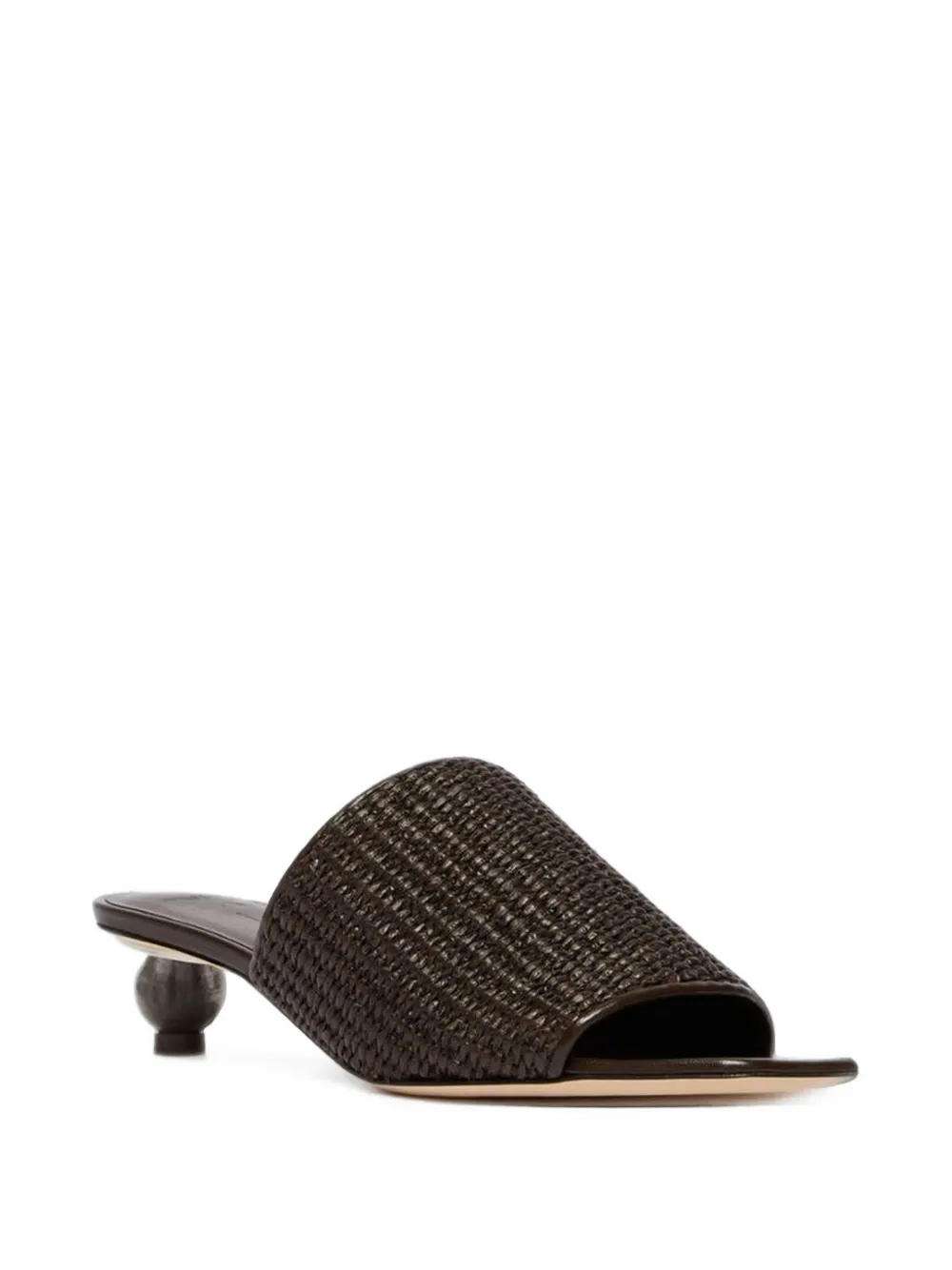 Weekend Max Mara woven-texture heeled sandals Bruin