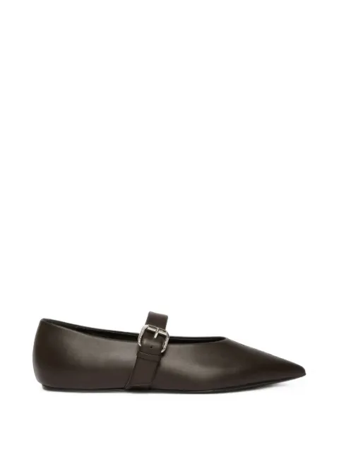 Weekend Max Mara buckle-strap pointed-toe ballet flats