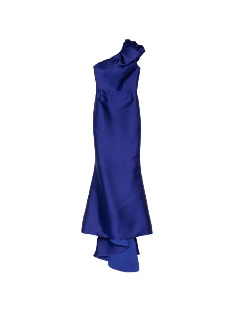 Marchesa bow-detail asymmetric gown