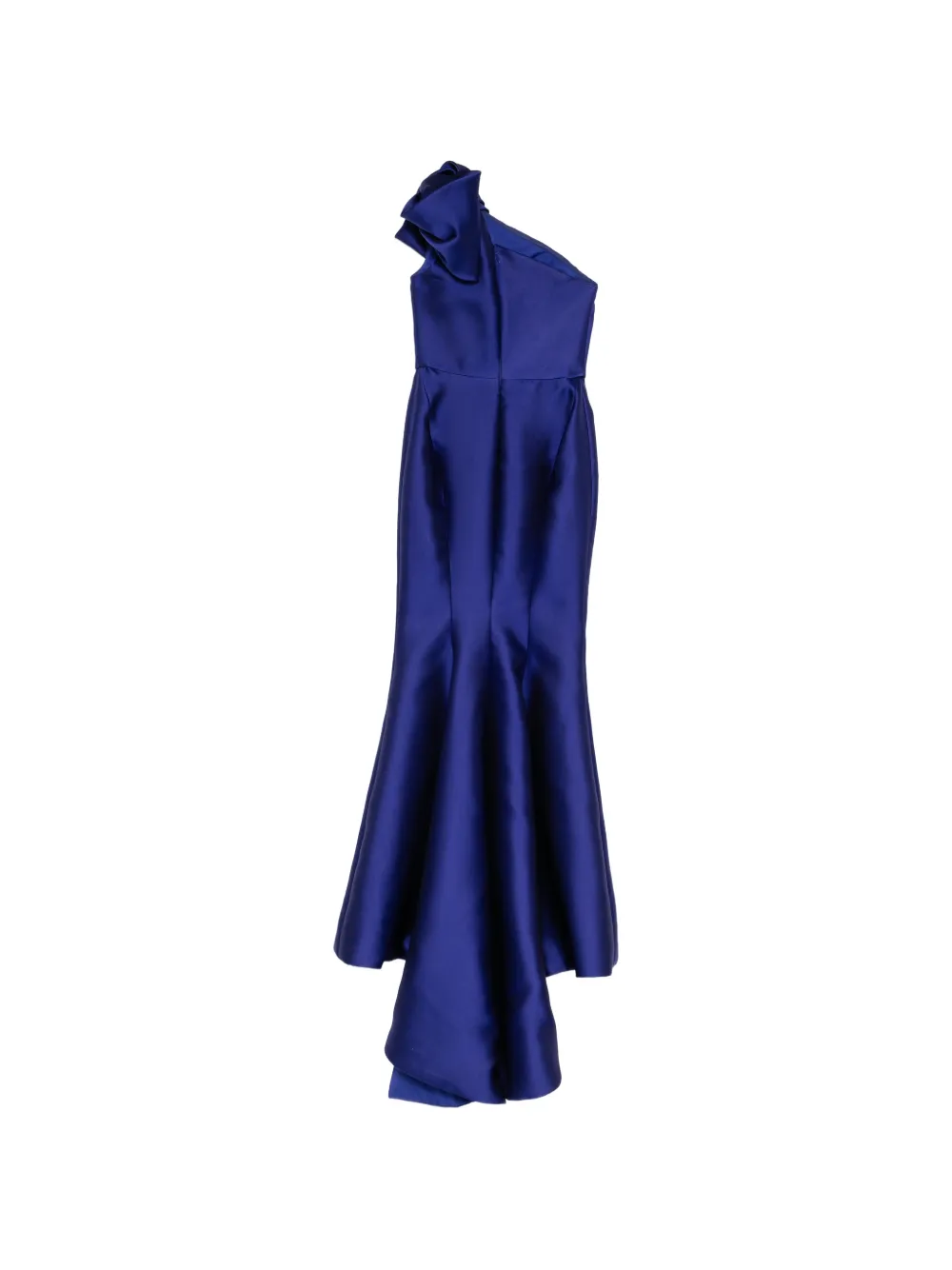 Marchesa Asymmetrische avondjurk met strikdetail Paars