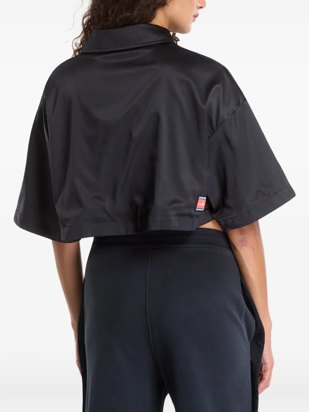 Jordan Flight cropped blouse Zwart