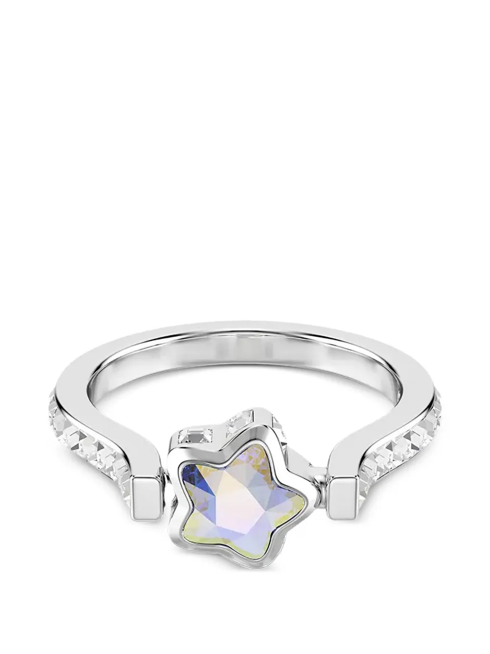 Swarovski Chroma star-motif ring - Argento