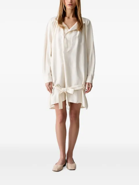Kenzo belted layered-detail mini dress
