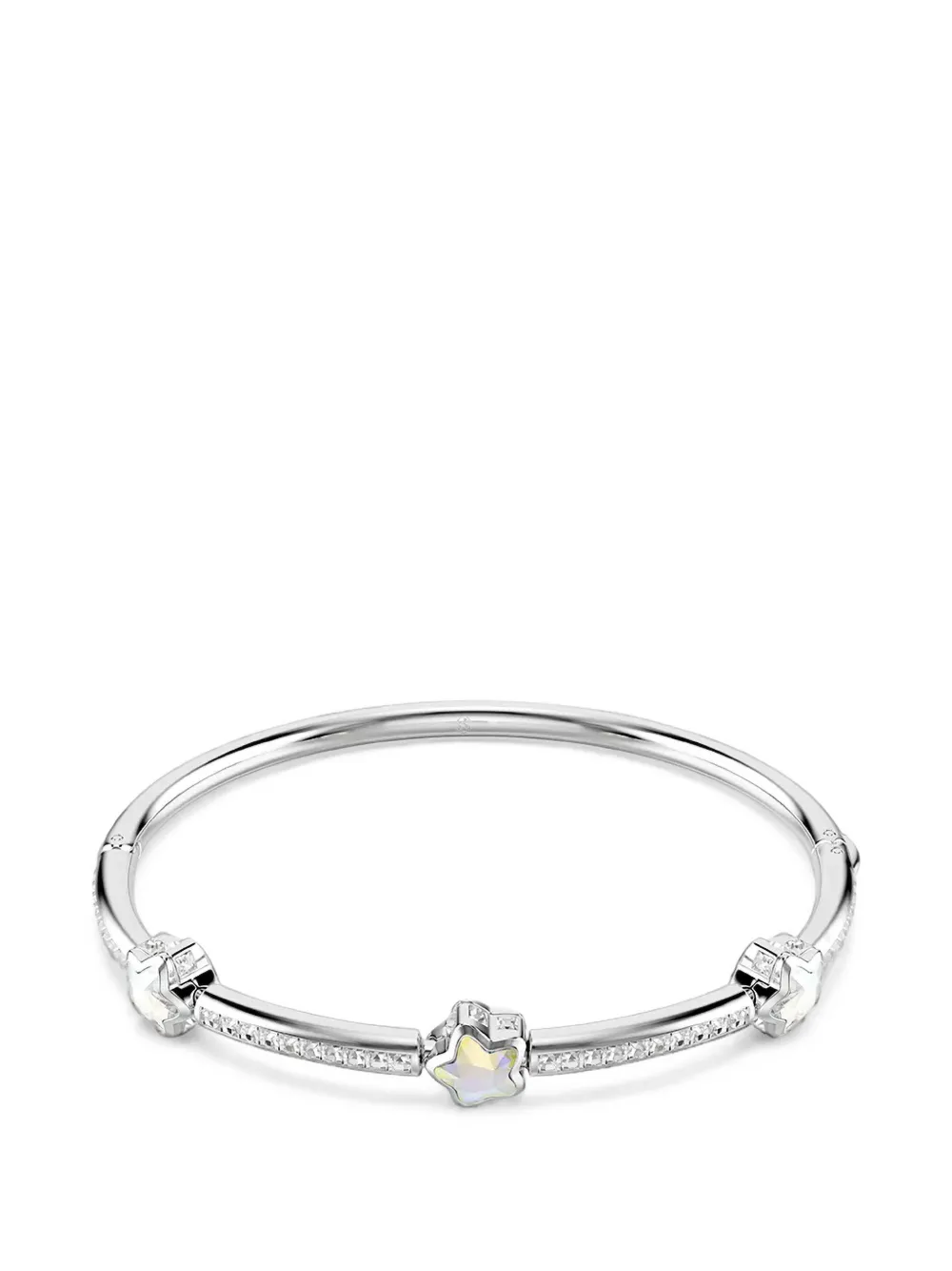 Swarovski Chroma star-charm bangle bracelet - Silber
