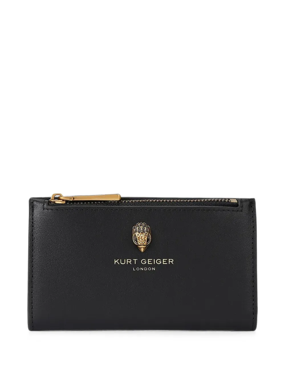 Kurt Geiger London logo-plaque bi-fold wallet - Nero