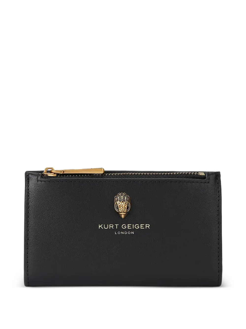 Kurt Geiger London logo-plaque bi-fold wallet - Nero