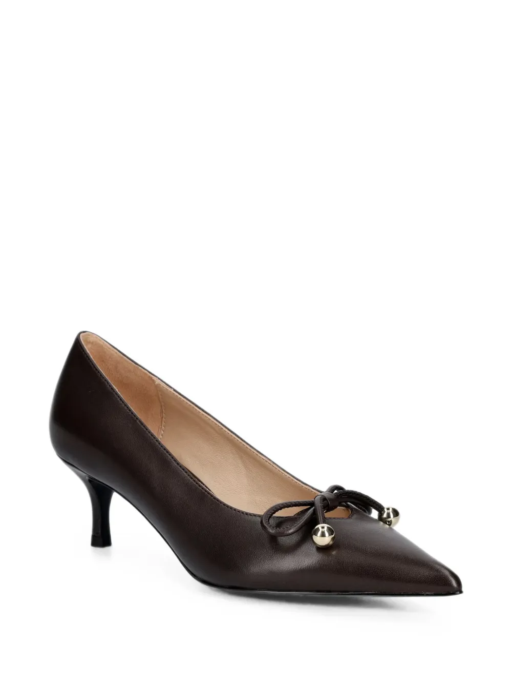 Furla bow-detail pointed-toe pumps Bruin