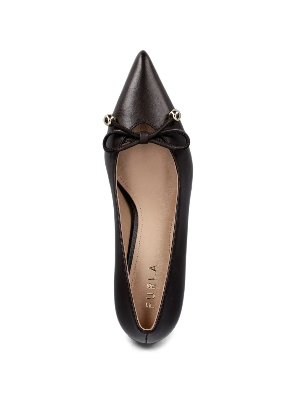 Furla bow-detail pointed-toe pumps Bruin