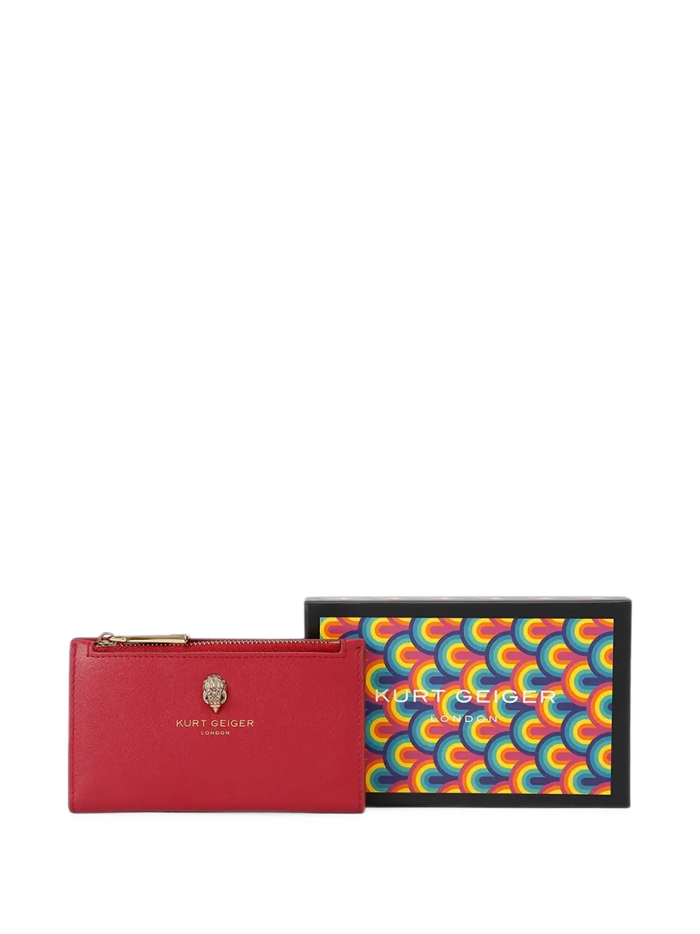 Kurt Geiger London Portemonnee verfraaid met kristallen Rood