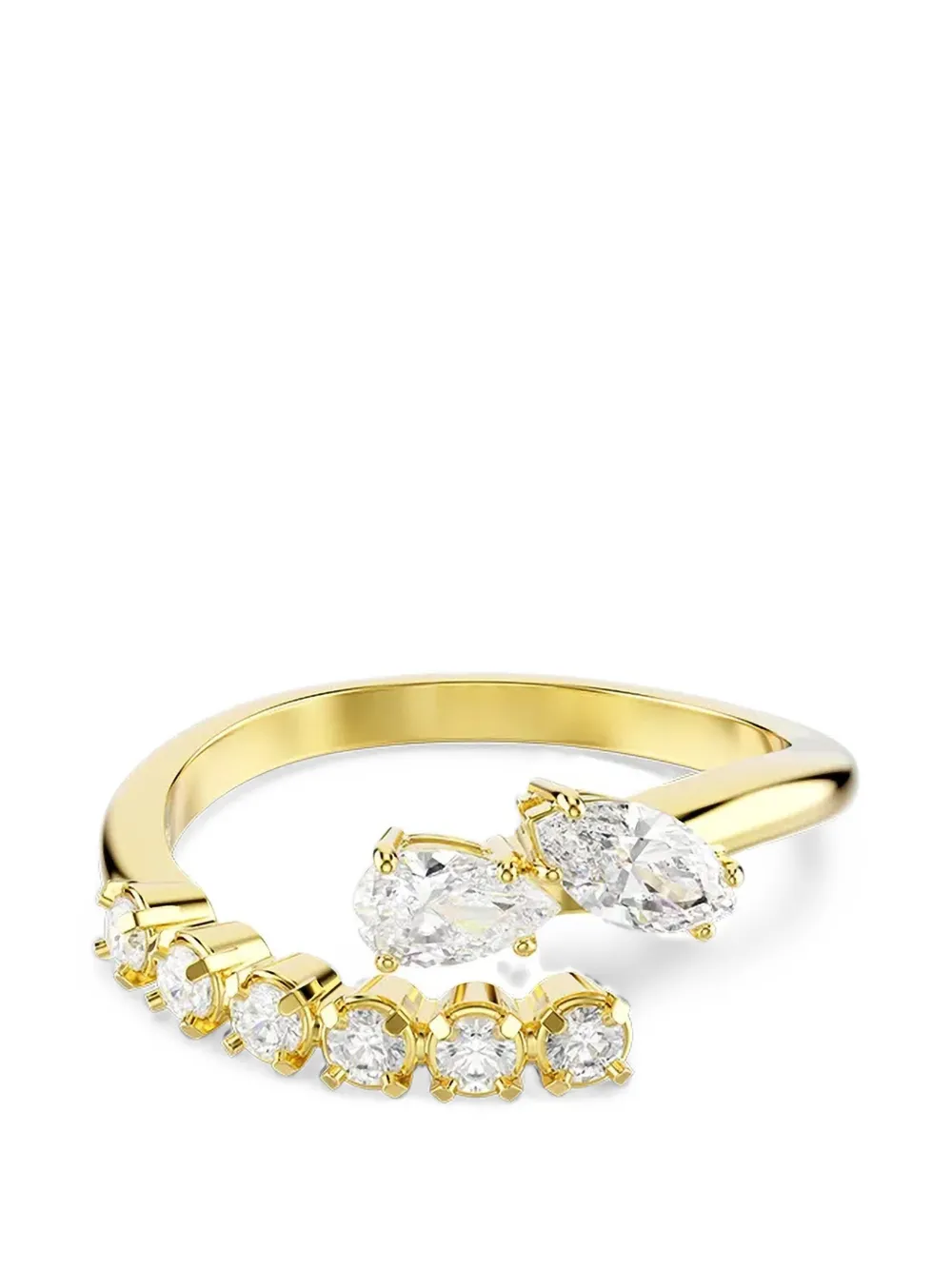 Swarovski Mesmera crystal-embellished wrap ring - Gold