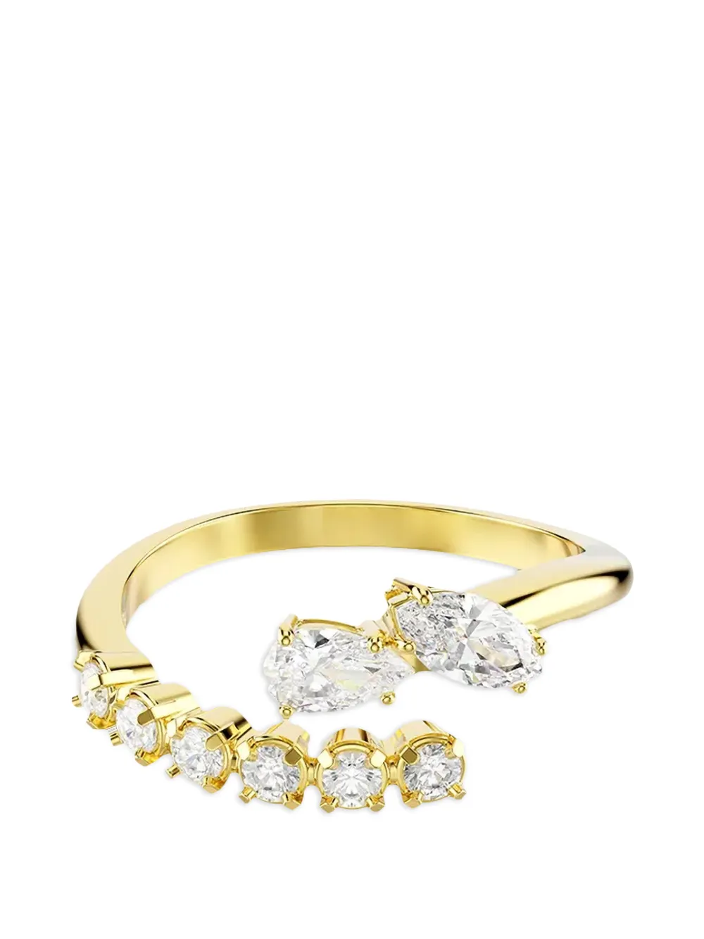 Swarovski Mesmera crystal-embellished wrap ring - Oro
