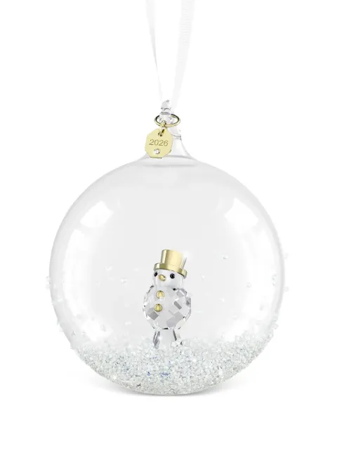 Swarovski Annual Edition ball snowman-motif ornament